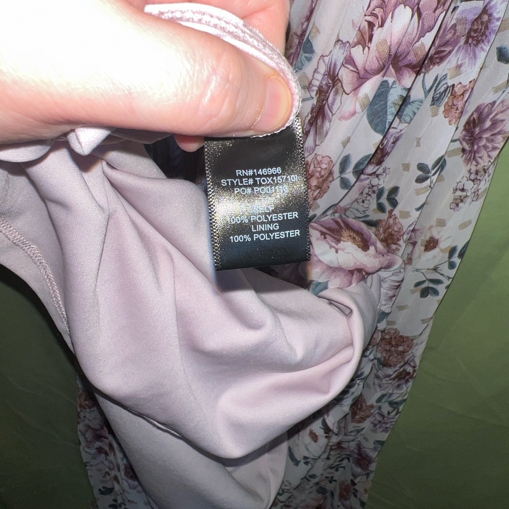 Crystal Doll Lavender Floral Maxi Dress - Picture 12 of 13